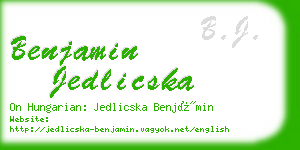 benjamin jedlicska business card